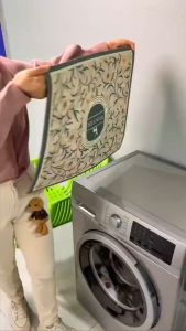 ผ้าคลุมเครื่องซักผ้าป้องกันแสงแดดกันน้ำแผ่นกันฝุ่นตู้เย็นในครัวเรือนเตาอบไมโครเวฟแผ่นอเนกประสงค์ตกแต่ง