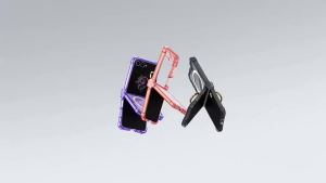 szhaiyu | Transparent Airbag Ring Holder Magnetic Phone Case for Samsung Galaxy Z Flip 8 7 Flip8 Hinge Protection Cover Protector