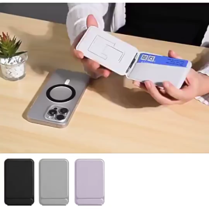 WEMI Giá đỡ điện thoại từ tính có ngăn đựng thẻ (Tương thích từ tính) Phù hợp với điện thoại thông minh từ tính