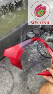 Sơn xe máy HYPER màu đỏ ánh cam mờ Honda Vario 1K (Code H-160) - Sơn lót nền bạc hoặc bạc hồng