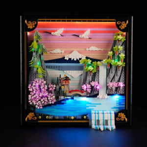 Sakura Landscape Hanging Picture Frame Assemble Toy