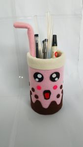 tempat pensil Boba || prakarya tugas sekolah kain flanel
