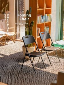 Outdoor Portable Folding Chair Office Meeting Comfortable Back Chair Commercial Balcony Courtyard Back Chair Home Use