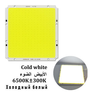 Sumbulbs LED COB Panel Light Source 100x95mm 50W High Bright Chip Warm/Cold White Blue Bulb for DC 12V High-Brightness Lamp