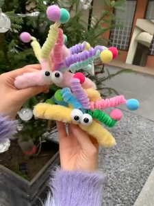 VINTLOOK(พร้อมส่ง)Su155กิ๊บติดผม ผ้ากํามะหยี่ขนนิ่ม สีชมพู น่ารัก เหมาะกับฤดูหนาว แบบใหม่ เครื่องประดับผมตลก