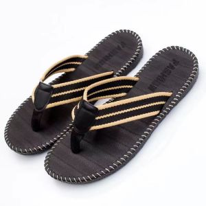 Japanese Style Mens Summer Outdoor Sandals Anti-Slip Casual Foot-Thong Lightweight Soft Bottom Beach Sports Slippers