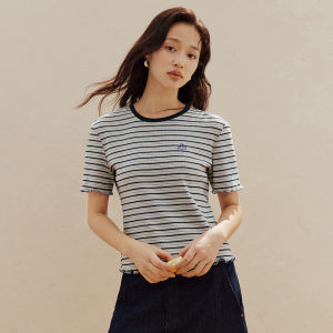 INMAN | Retro Color Block Stripe T-Shirt