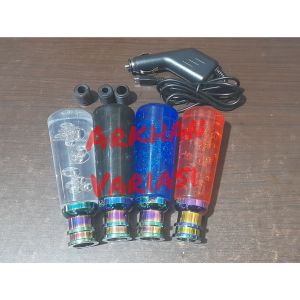 Gear Shift Knob Transparan Plus Lampu 13 Cm Universal / Tuas Gigi Led