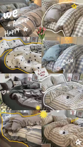 Bộ Chăn Ga Gối Cotton Kẻ Đũi Linen Chất Liệu Thoáng Mát Nhiều Kích Thước CAS Decor