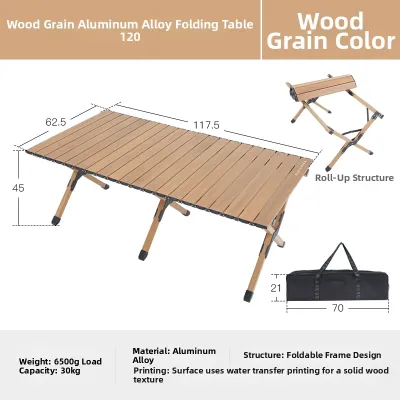 BLACKDEER | Outdoor Bamboo Portable Adjustable Camping Table