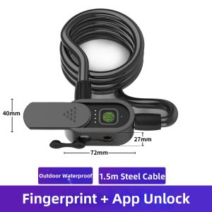 elinksmart | Fingerprint Password Remote Smart Bike Lock