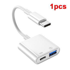 2 in 1 Type C OTG Adapter With PD Charging Port USB C Charging Adapter Mouse Key Hub Suitable For Mobile Phones Computers