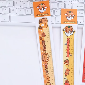 Penggaris Magnet Kartun Capybara 15cm Ruler Bookmark Cute Stationery DCA2915