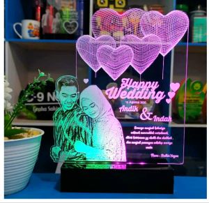 Lampu hias Kado ulang tahun unik kado wisuda unik kado anniversary unik kado pernikahan unik kado sahabat teman pacar lampu hiasan untuk kenang kenangan plakat custom foto kado cewek kado cowok murah