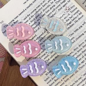 Kẹp Tóc Cá Ngừ Mịn Màng Dễ Thương Sáng Bóng Mùa Hè Thoáng Khí Kẹp Tóc Mái Lệch Hoạt Hình Đa Năng Cho Bé Gái Phụ Kiện Tóc