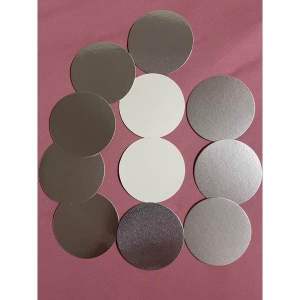 (Combo 100c) Màng seal nhôm Pet ghép giấy màng siêu nhôm/màng có 1 mặt giấy 1 mặt nhôm/ màng dán hũ nhựa  pet