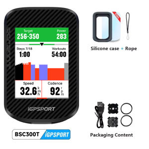 Igpsport | IGPSPORT BSC300T Touch-screen Bike Computer Wireless Speedometer GPS Colorful Map Navigation ANT+ Cadence Sensor IPX7 Odometer