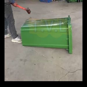 2PCS 30/50/100/120/240L Blue Green Plastic Garbage bin Industrial Large Trash Cans Dustbin WIth Wheel Cover Pedal