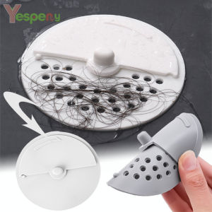 YESPERY New Shower Hair Filter Rotation Adjustable Kitchen Sink Filter Bathroom Accessories Floor Drain Cover Silicone Bathroom Accessories