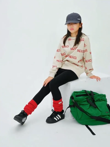 Natunakids Kids Legging Yoga Pants Petal Shaped Hem