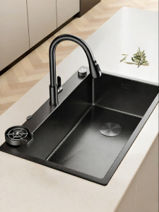 JIAYUN | Large Single Bowl 304 Stainless Steel Thickened Sink