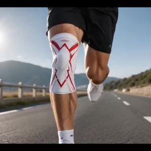 Veidoorn | Veidoorn Thin Sports Knee Sleeve No Silicone No Spring Anti-slip Strip Lightweight Knee Support For Running Cycling Fitness Work