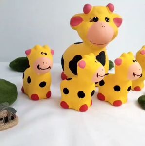 ครอบครัวยีราฟเซรามิค ยีราฟเซรามิคแต่งสวน ยีราฟเซรามิค 1ชุดได้ 5ตัว มีหลายขนาด ตากแดดตากฝนได้