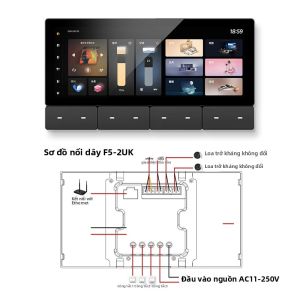 Bảng Điều Khiển Thông Minh Tuya 62 Inch Với Cổng Zigbee Bộ Khuếch Đại Âm Thanh Bluetooth Đa Chức Năng 8 Nút Rơle Đa Chức Năng Cho Hệ Thống Nhà Thông Minh