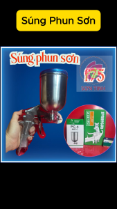 Súng phun sơn bầu dưới F75 - Vít tu lê Béc phun sơn