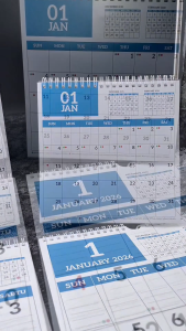 2026 Table Desk / Wall Hanging Monthly Planner Calendar - Minimalist Modern Functional