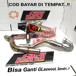 KNALPOT RV1 SHORTY DTRACKER CRF KLX 150L BL BF TRAIL MODIF RACING SUPERMOTO Knalpot Racing Rv1 Prosircuit Klx D-tracker Crf
