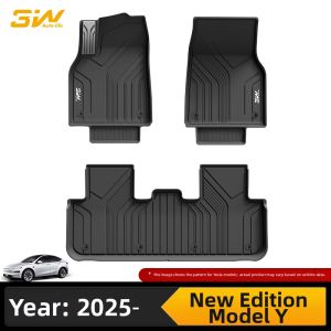 3W | Full TPE Tesla Car Floor Mats for Model Y 3 S X