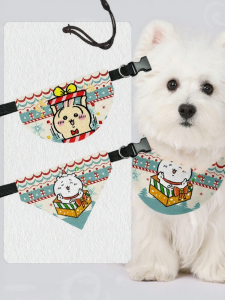 LEXI | Christmas Cartoon Pet Bandana Scarf