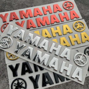 1 Set \2pcs 3D Yamaha Motorcycle Fuel Tank Decoration Sticker Car Body YAMAHA Letter Logo Emblem Modification Decals