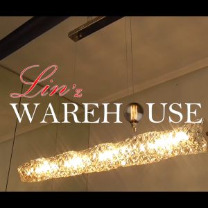 Lampu Gantung kristal MODERN GOLD CRYSTAL BRICK LED pendant light