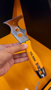Tolsen Industrial 14 in 1 Putty Knife w/ Screw Bits & Nut Wrench (75mm 3") 40210