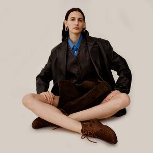 Le Murmure Practicalism Autumn New Soft Boots Double Layer Ankle Wrap Fashionable And Naked Boots Retro Style Cross Buckle Short Fashion Boots