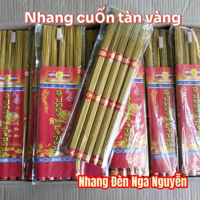 (185 cây)Nhang thơm cuốn tàn vàng Thần Tài Thái Lan tặng nhang số