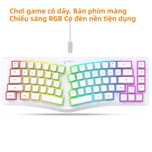 Bàn Phím Chơi Game HXSJ J70 69 Phím Đèn Nền RGB Thiết Kế Nhỏ Gọn Tiện Dụng Có Dây Dùng Cho Máy Tính Mac Laptop PC - Bàn Phím Văn Phòng Cắm Là Chạy