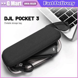 For DJI OSMO Pocket 3 Storage Bag Accessories Portable Carrying Case Waterproof PU Leather Action Camera Housing With Carabiner