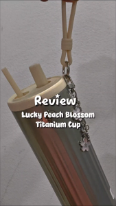 ✨ [READY STOCK] YANIS3 550ml Titanium Tumbler Lucky Peach Blossom 100% Pure Titanium Botol Air Hot Cold ✨