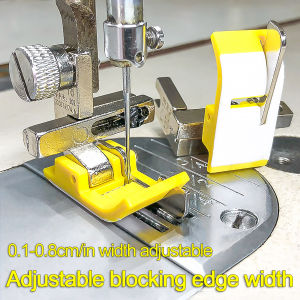 New Computerized Flatbed Sewing Machine with Adjustable Plastic Knife Press Foot Oxford Edge Guide for Straight Stitch Line Pres