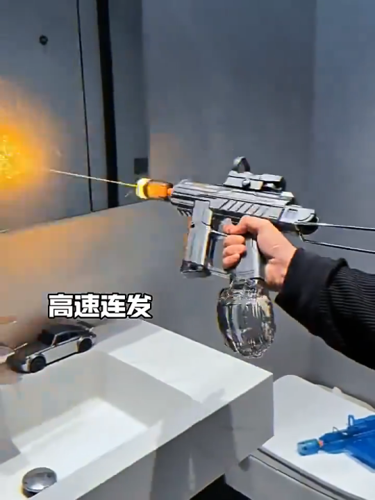 🔥รุ่นใหม่2026🔥เปลวไฟ UZI ปืนฉีดน้ำไฟฟ้า เปล่วไฟพราว เลเซอร์เลเซอร์แบบ ...