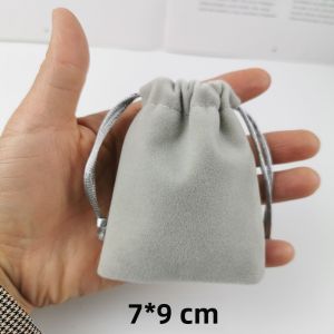 Multipurpose Storage Bag Phone Mouse Camera Battery Headphones Velvet Thick Drawstring