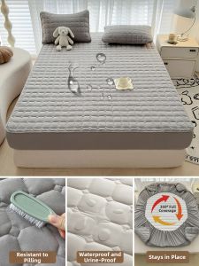 MENGWEIJUE | Waterproof Full Enclosure Bed Mattress Protector with Padding