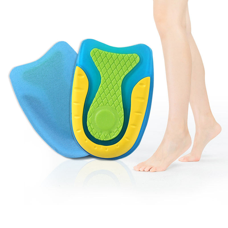 【♡Lovely girls house♡】Silicone Gel Heel Pad Foot Pain Relief U-Shape Heel Cushion Inserts Heel Protector Plantar Fasciitis Insole for Men Women