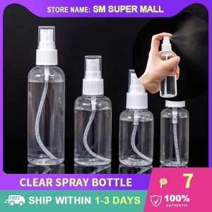 【30/50/100ml】Portable Clear Spray Bottle Refillable Leak-proof Plastic Sub-bottling Sprayer Skincare Alcohol Sanitizer Home Travel on-go Use