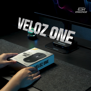 ERGONOZ EZZENTIAL Gaming Mouse VELOZ ONE เมาส์เกมมิ่งไร้สาย 2.4GHz Wireless ผ่าน USB Dongle และ Bluetooth 5.0