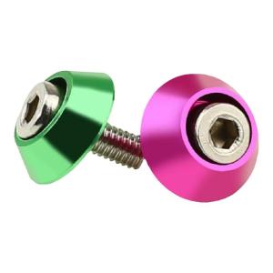 Colorful Aluminum Alloy Hexagonal Socket Washer M2-M8 Cup Head Decorative Nut Bolt 2.5/3/4/5/6 Cylindrical Head Bolts