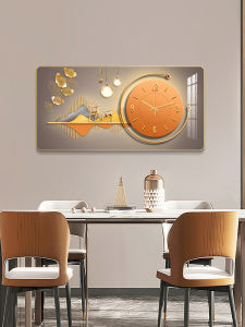 Modern Minimalist Silent Wall Clock Art Painting Restaurant Living Room Decorative Picture High End Quiet Clock Wall Hanging